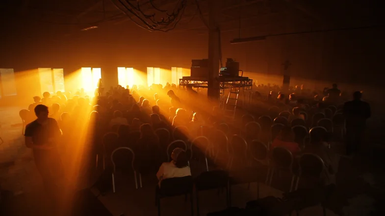 Laser Wind, installation view 1